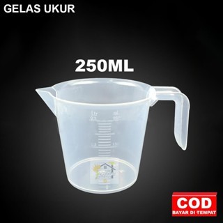 BDG Gelas Ukur 250ml Bahan Plastik Gelas Takar  250 ml Measuring Cup Multifungsi