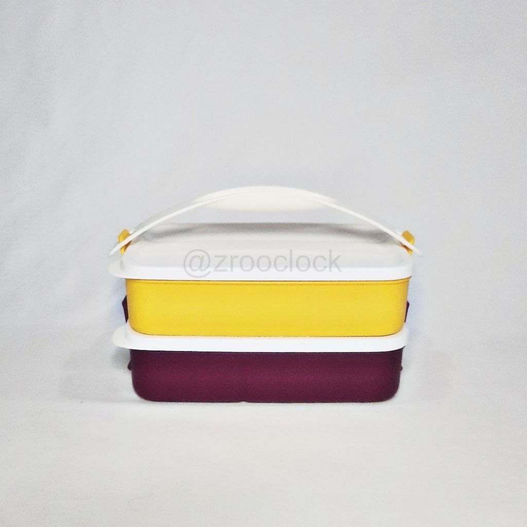 Small Clict to Go Tupperware / Tempat makan susun / Rantang Tupperware / Rantang susun