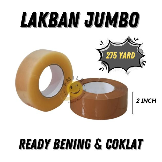 

Lakban Jumbo / 275 Yard / Tebal dan Berkualuitas