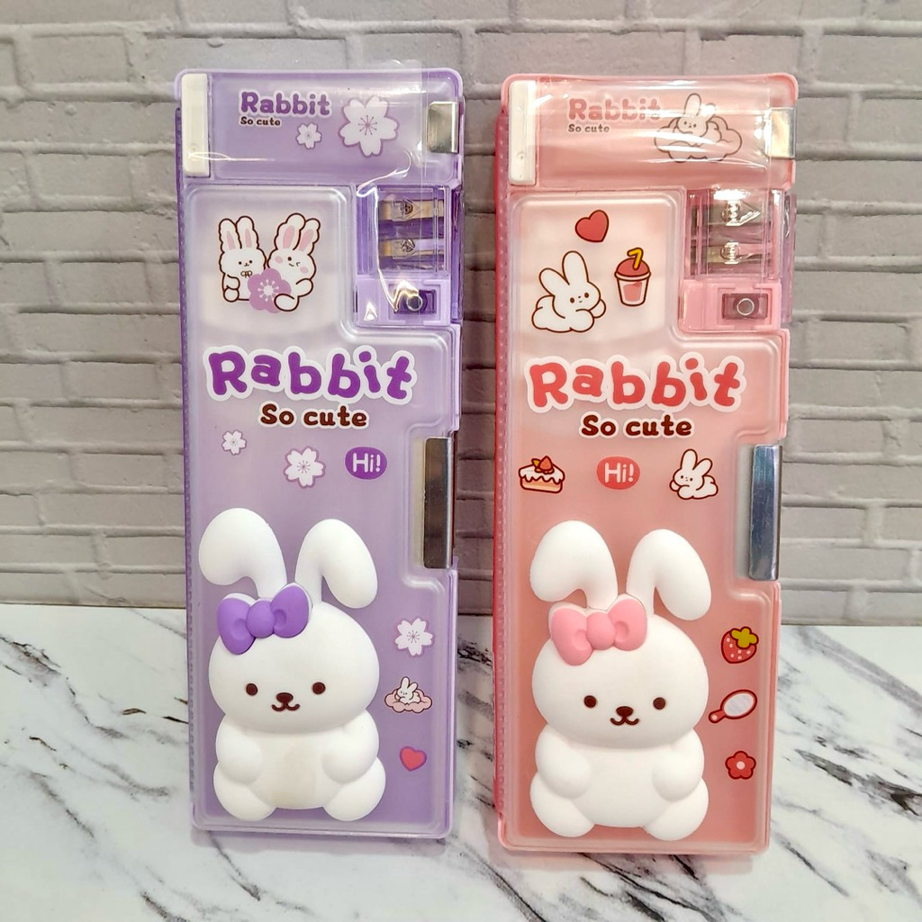 

TEMPAT PINSIL MAGNET 3D 35281-G MOTIF RABBIT ADA RAUTAN