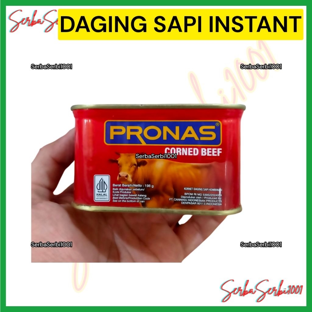 

PRONAS CORNED BEEF / DAGING SAPI INSTANT / CORNED BEEF / KORNET SAPI