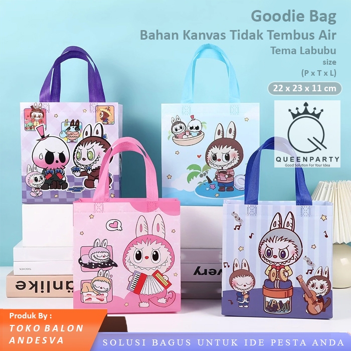 

Tas Souvenir Ulang Tahun Labubu / Goodie Bag Tas Ultah Anak Tema Labubu Tas Hampers Karakter Labubu