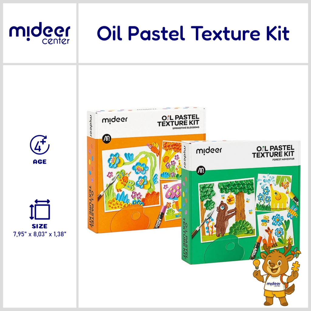 

Mideer Oil Pastel Texture Kit Set Mewarnai Oil Pastel Mainan Anak Belajar Mewarnai