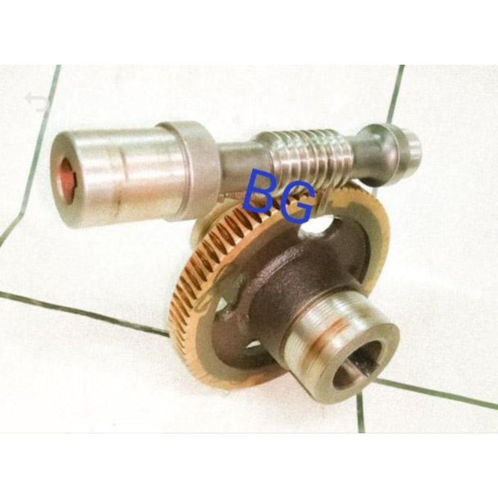 worm gear, gigi cacing Ab2 155mm Rasio 100