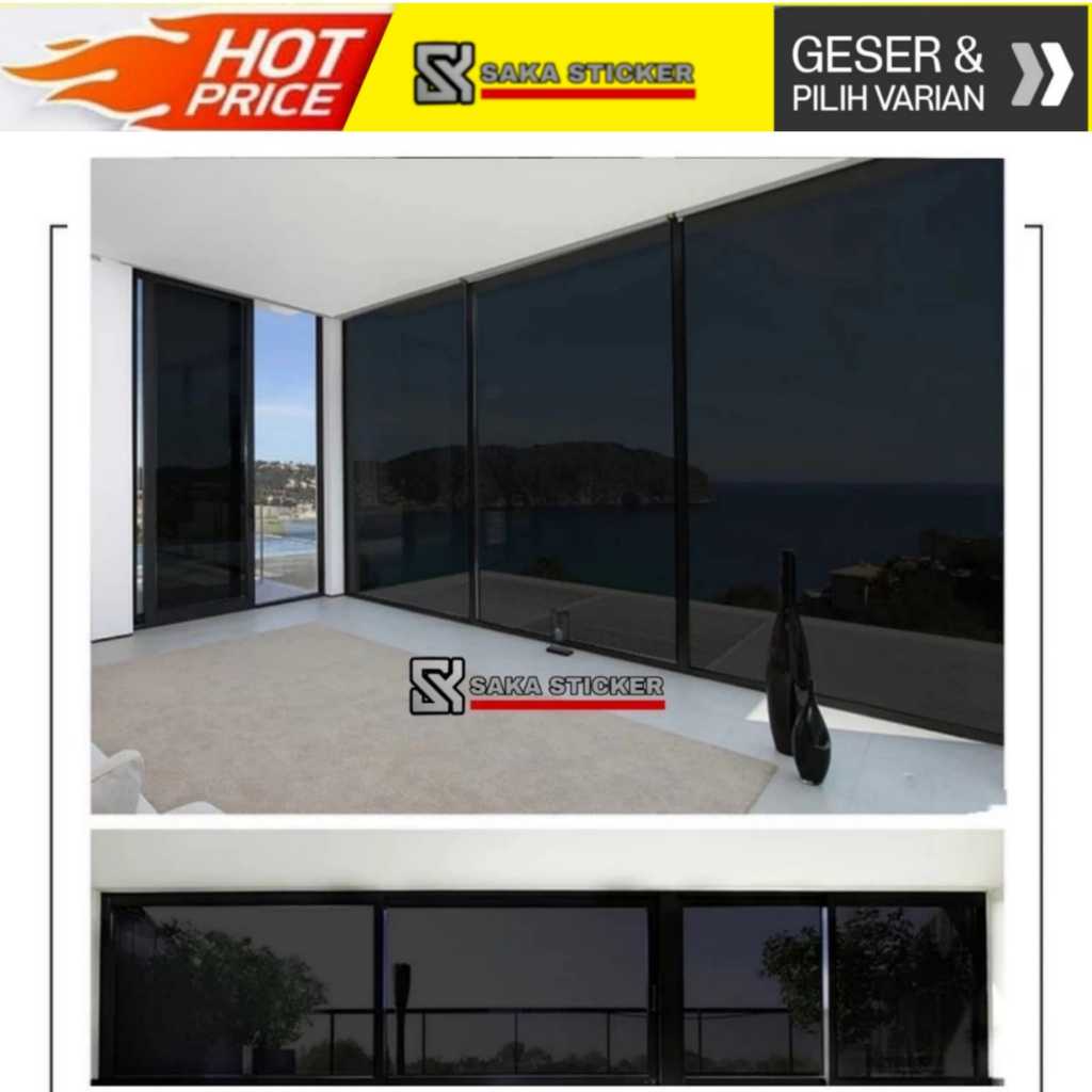 Stiker Kaca Jendela Rumah Gedung Kantor