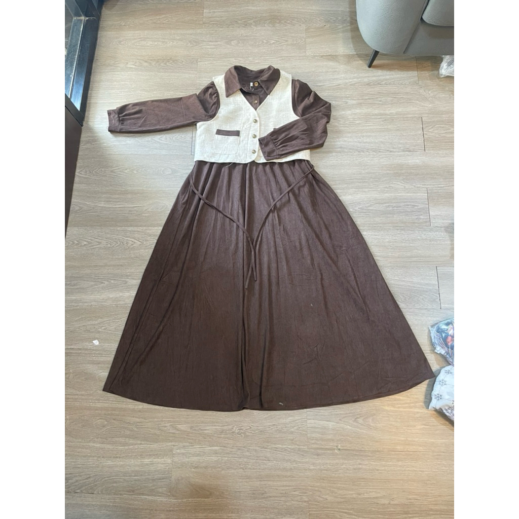 GAMIS VEST ANNABELLE  Wanita Dress Dewasa