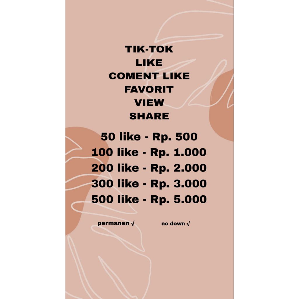 like tiktok permanen fyp