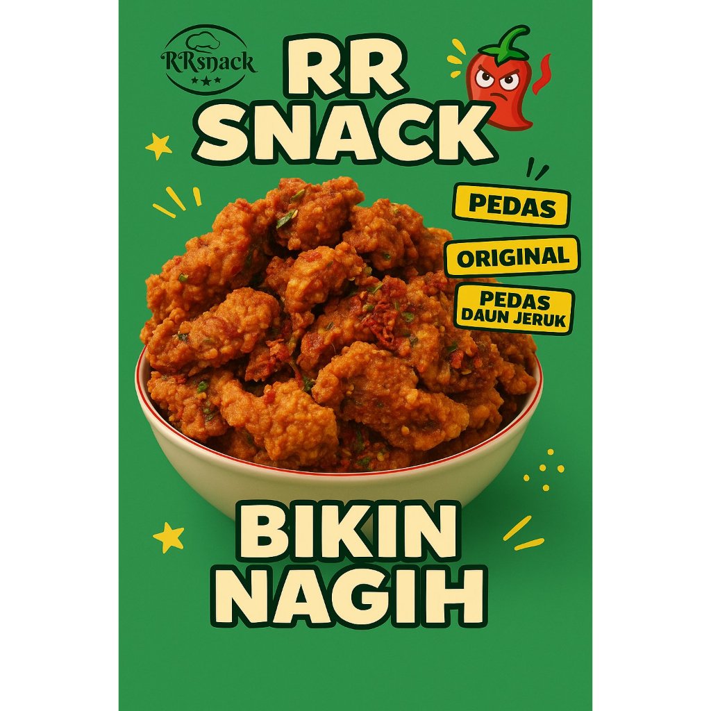 

ORIGINAL - KULIT AYAM CRISPY PEDAS DAUN JERUK - KERIPIK KULIT AYA