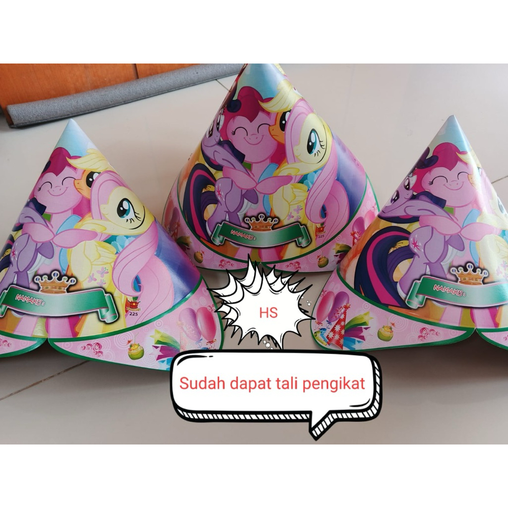 isi 10pcs Topi Kerucut / Topi Pesta Ulang Tahun / Topi Koboy