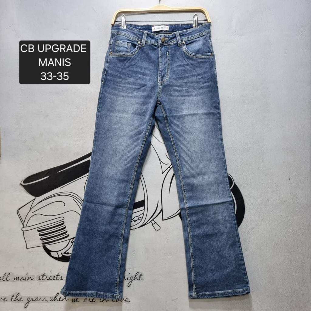 LaMalla - Cutbray Upgrade | Celana Jeans Wanita Cutbray Upgrade Manis Best Seller Bahan Melar (Strec