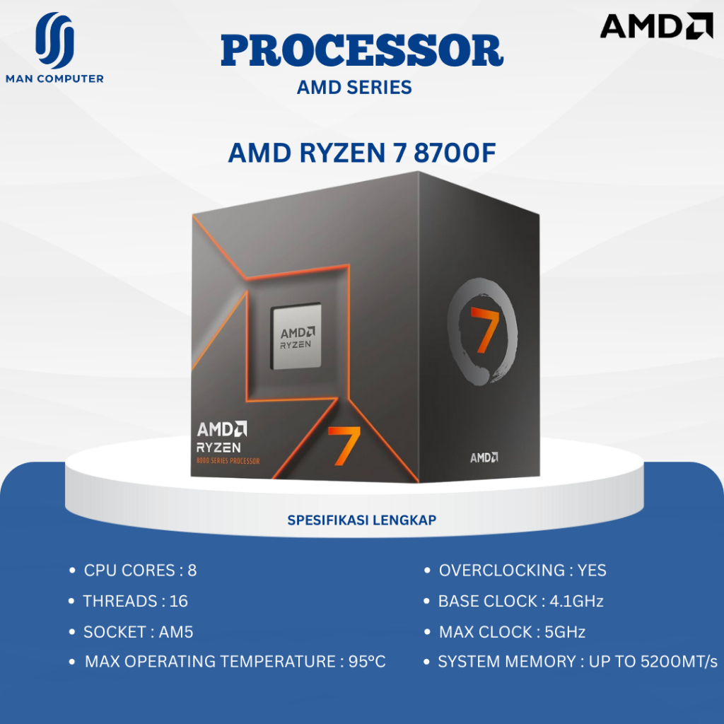 Processor AMD Ryzen 7 8700F