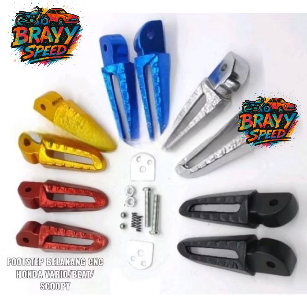 footstep step belakang CNC variasi motor HONDA vario scoopy beat