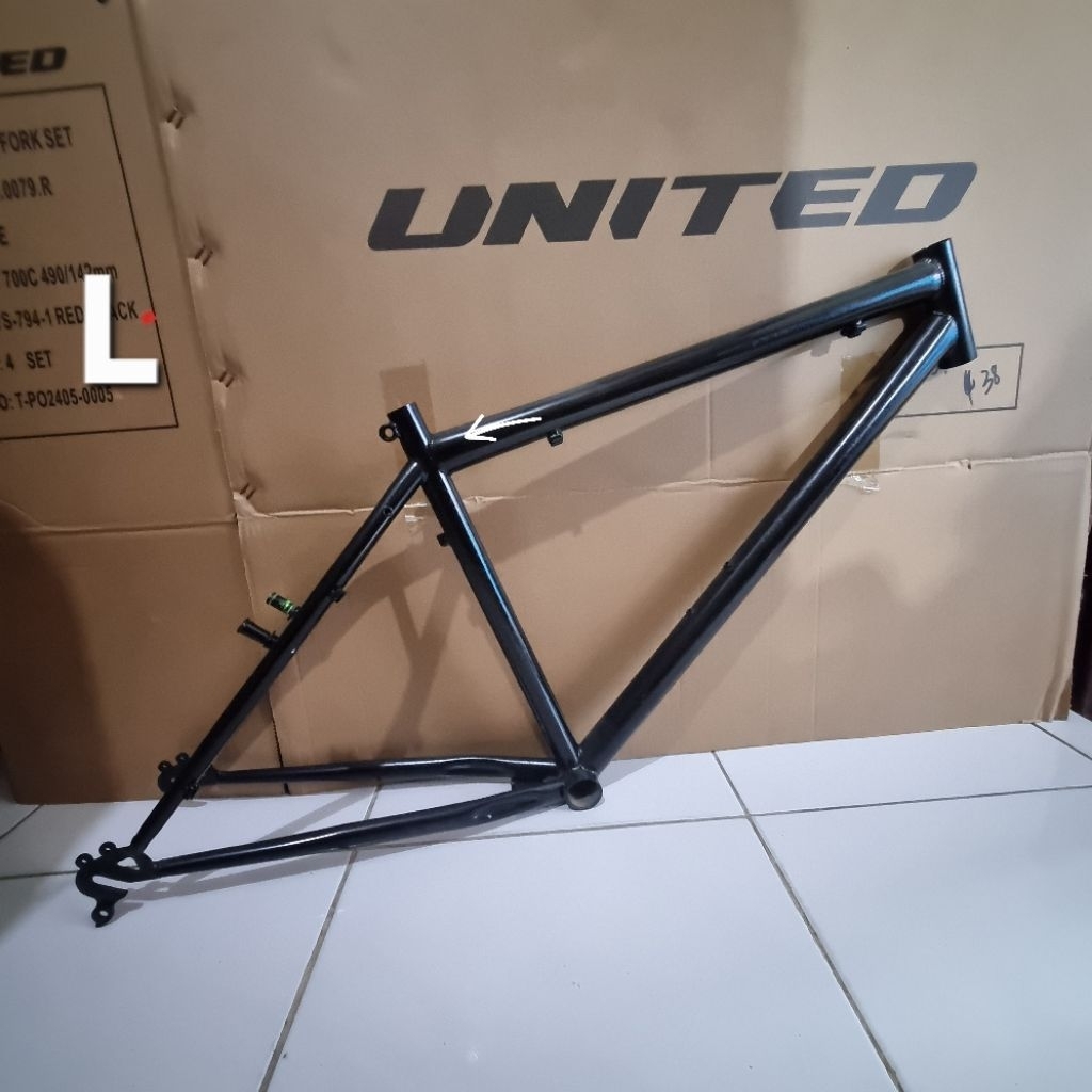 frame rangka sepeda mtb 26 federal miami monza monanza fork standar 25.4 besi hitam