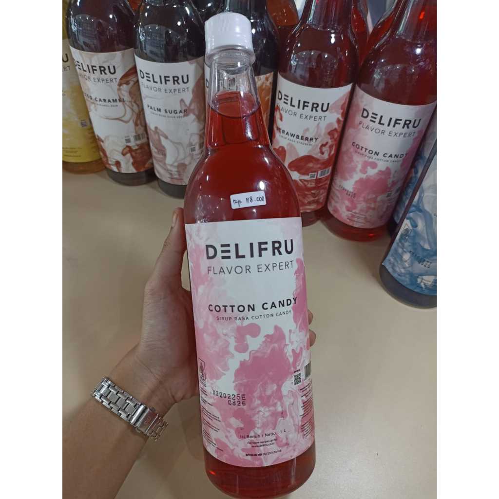 

DELIFRU SYRUP DRINK KEMASAN 1 LITER COTTON CANDY PREMIUM/BPOM/HALAL
