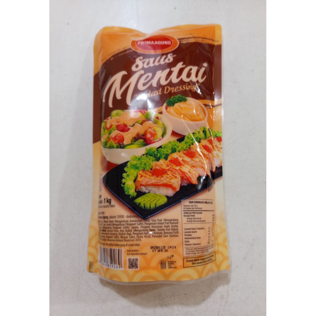 

PRIMA AGUNG saus mentai 1kg