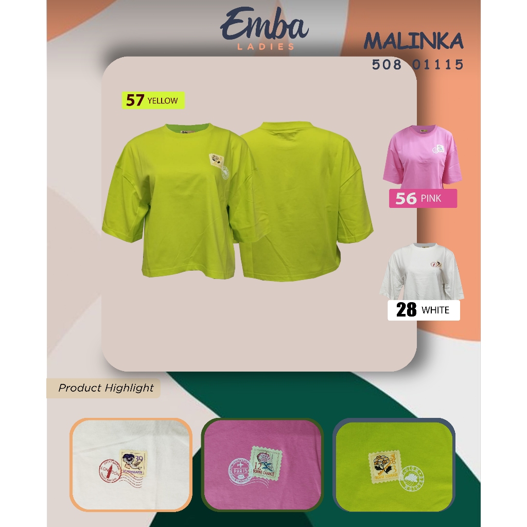 Emba Ladies - Malinka Kaos Oversize Wanita Collection