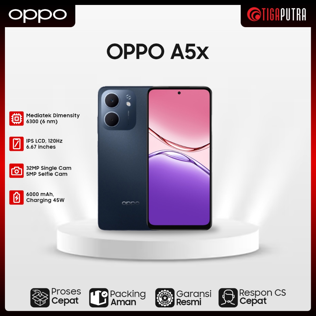 Oppo A5x (Ram 4/6GB, Rom 128GB, IP65, Snapdragon 6s Gen 1)