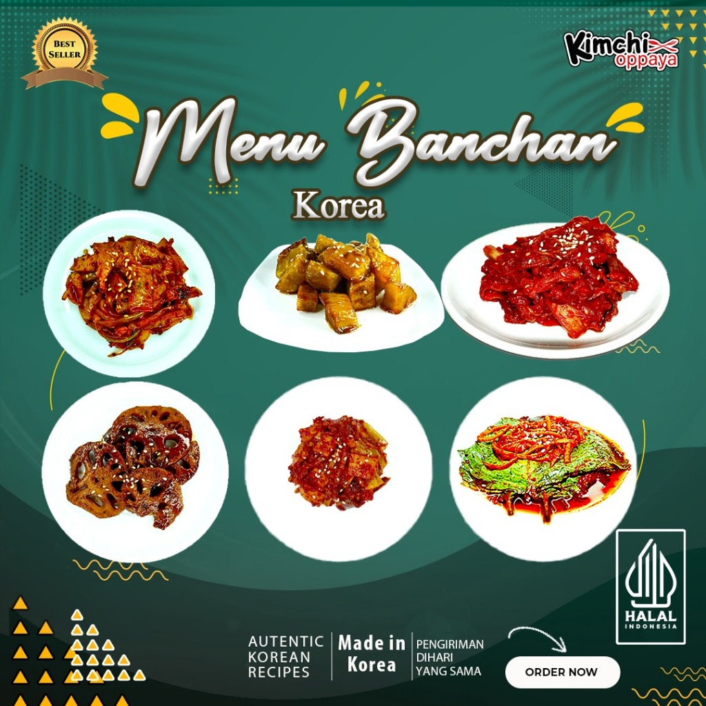 

Kimchi Oppaya - Banchan Side Dish Korea Berbagai Varian Menu 250Gr
