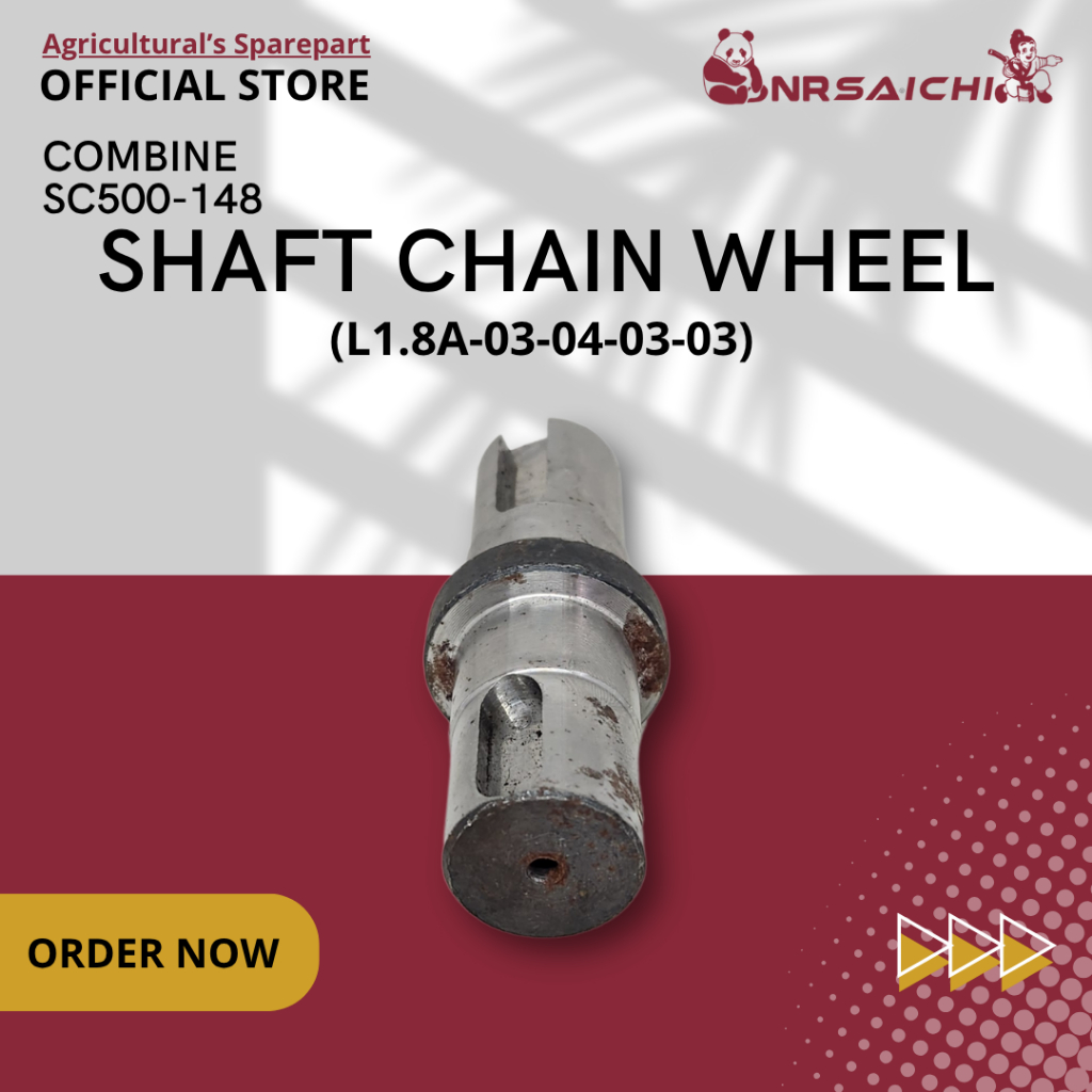 SHAFT CHAIN WHEEL L1.8A-03-04-03-03 Combine Harvester MAXXI BIMO | nrsaichi