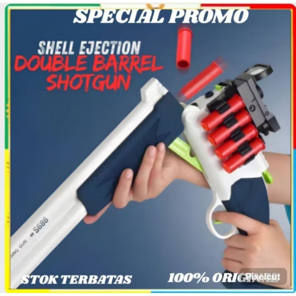 MAINAN PISTOL PISTOLAN TEMBAK TEMBAKAN  ANAK LAKI LAKI PELURU BUSA SNIPER NERF BULLET AWM MURAH/MAIN