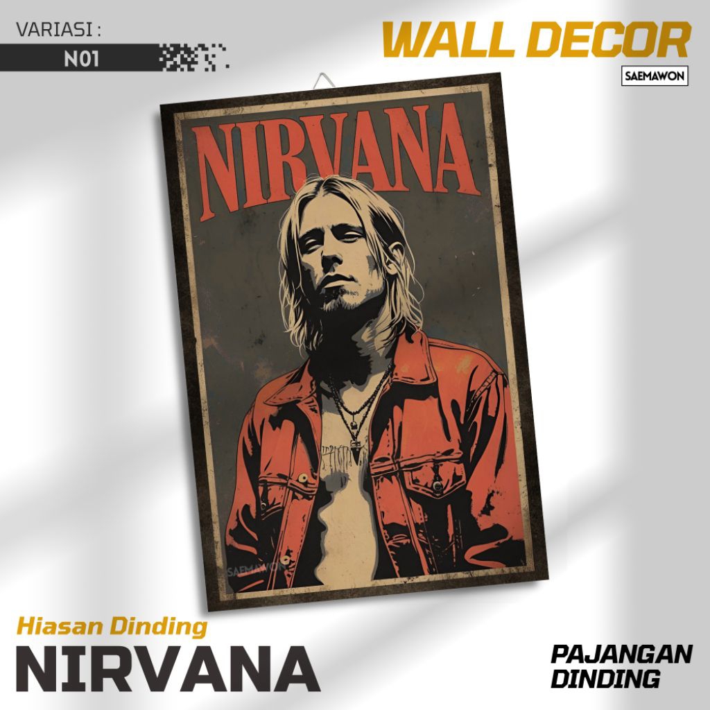 Hiasan Dinding kamar tidur hiasan dinding Nirvana Dekorasi kamar tidur