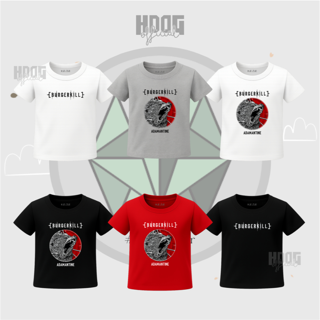 Kaos Bayi Burgerkill Adamantine | Tshirt Band Metal Lokal Anak Unisex - HDOG Official