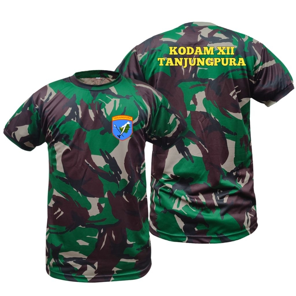 Kaos kodam XII Tanjungpura / Kaos TNI AD