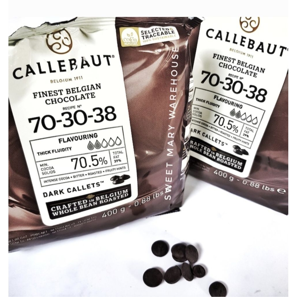 

Callebaut 70-30-38 Dark Chocolate Button Converture 70% Belgium Chocolate