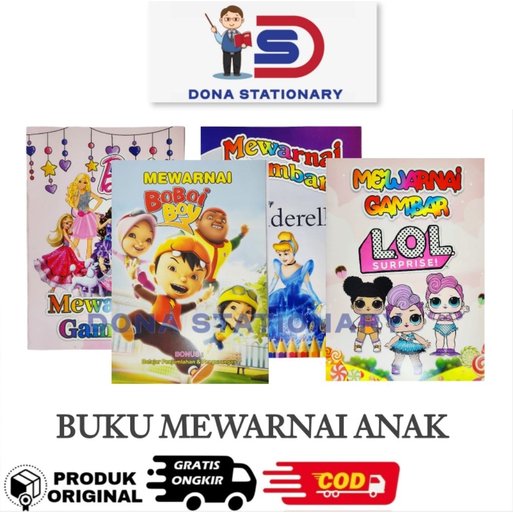 

BUKU MEWARNAI ANAK / BUKU MEWARNAI KARAKTER