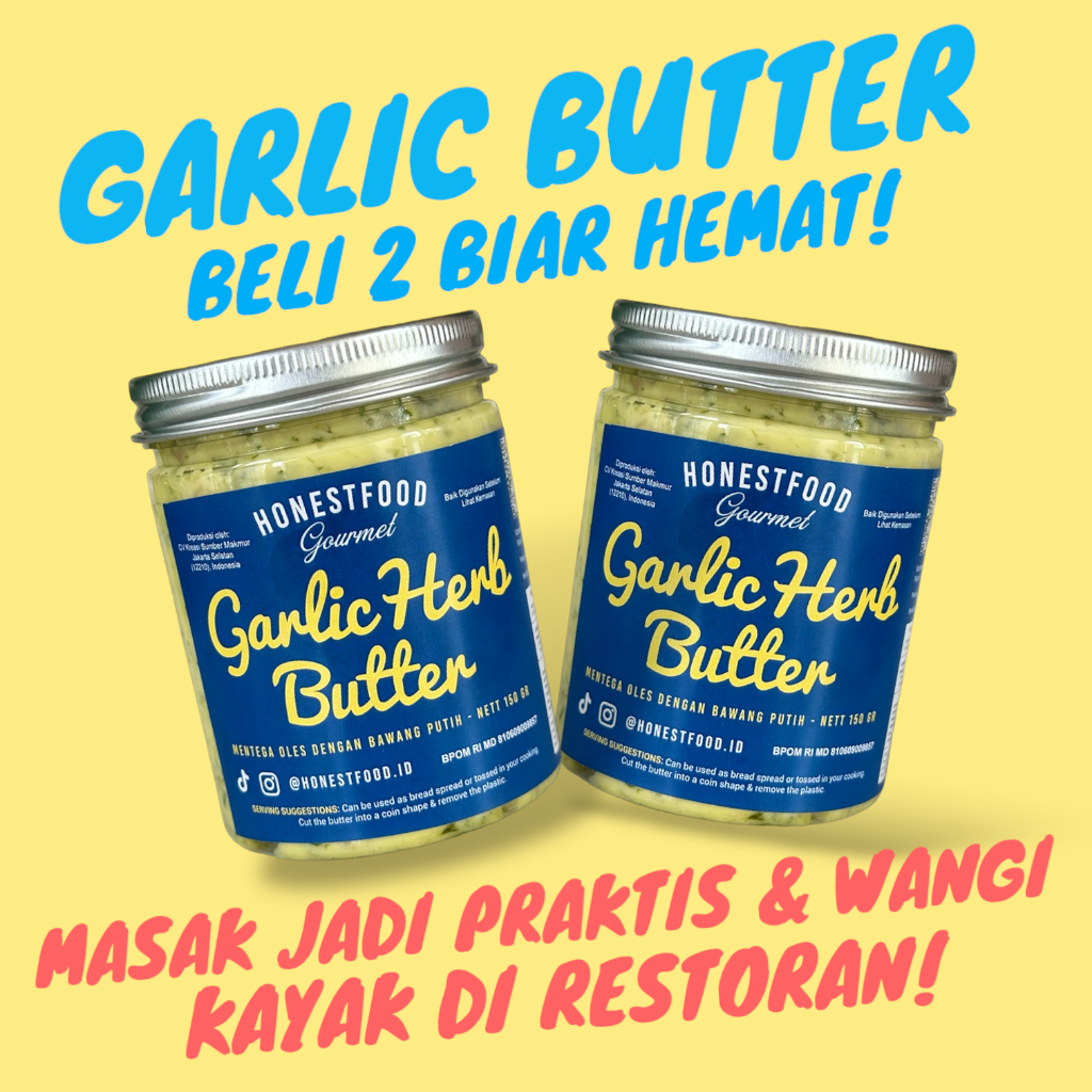 

Garlic Butter Halal Premium isi 2/HONESTFOOD/Mentega Premium Bawang Putih/Olesan roti