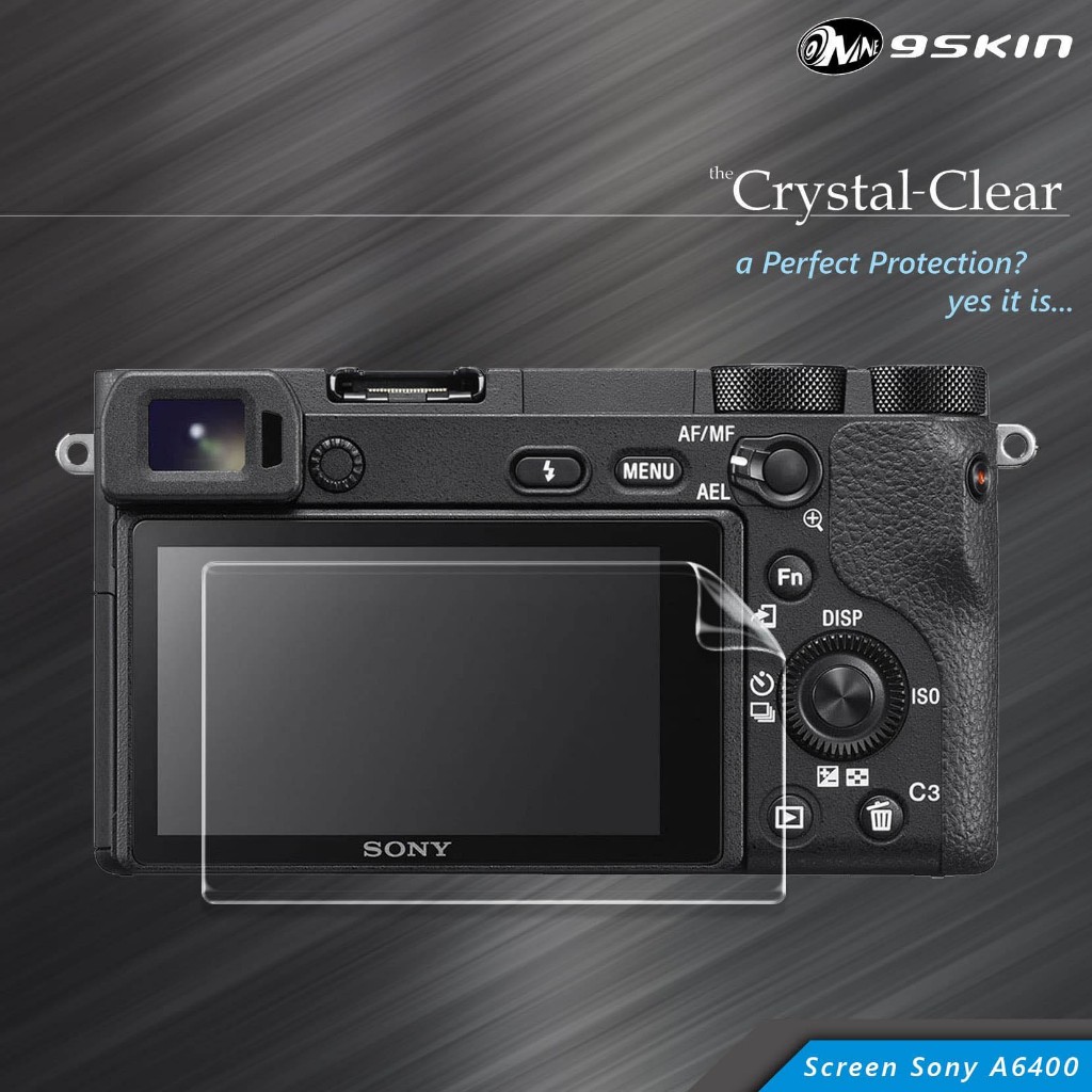 9Skin Crystal Clear CC FULL Screen Guard Camera Sony A6400