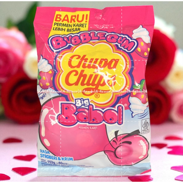 

Chupa Chips 152gr Big Babol Permen Karet Rasa Stroberi & Krim Bubble Gum Lebih Besar Permen Rasa Buah