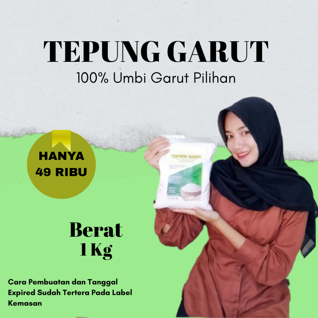 

TEPUNG GARUT/PATI ASAM LAMBUNG/ANGKRIK ASAM LAMBUNG TEPUNG IRUT ASAM LAMBUNG 1kg/1000gr