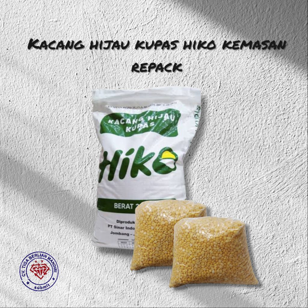 

KACANG HIJAU KUPAS HIKO KEMASAN REPACK