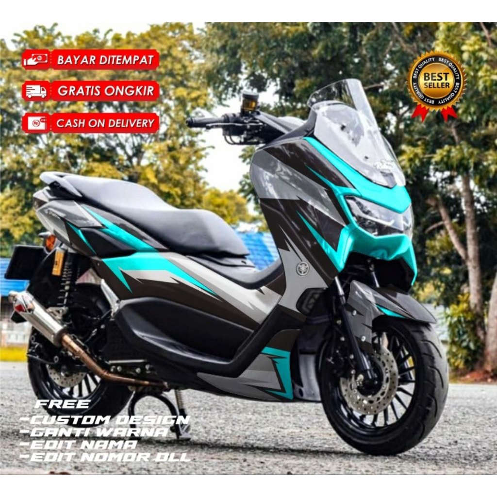 Sticker decal motor new NMAX fullbody motif grafis airbrush simple variasi004