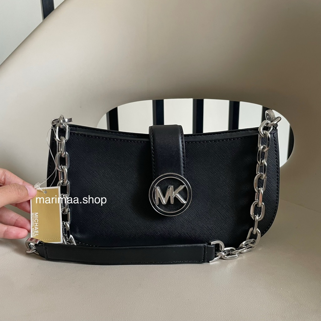 Tas Mk carmen shoulder bag black hitam