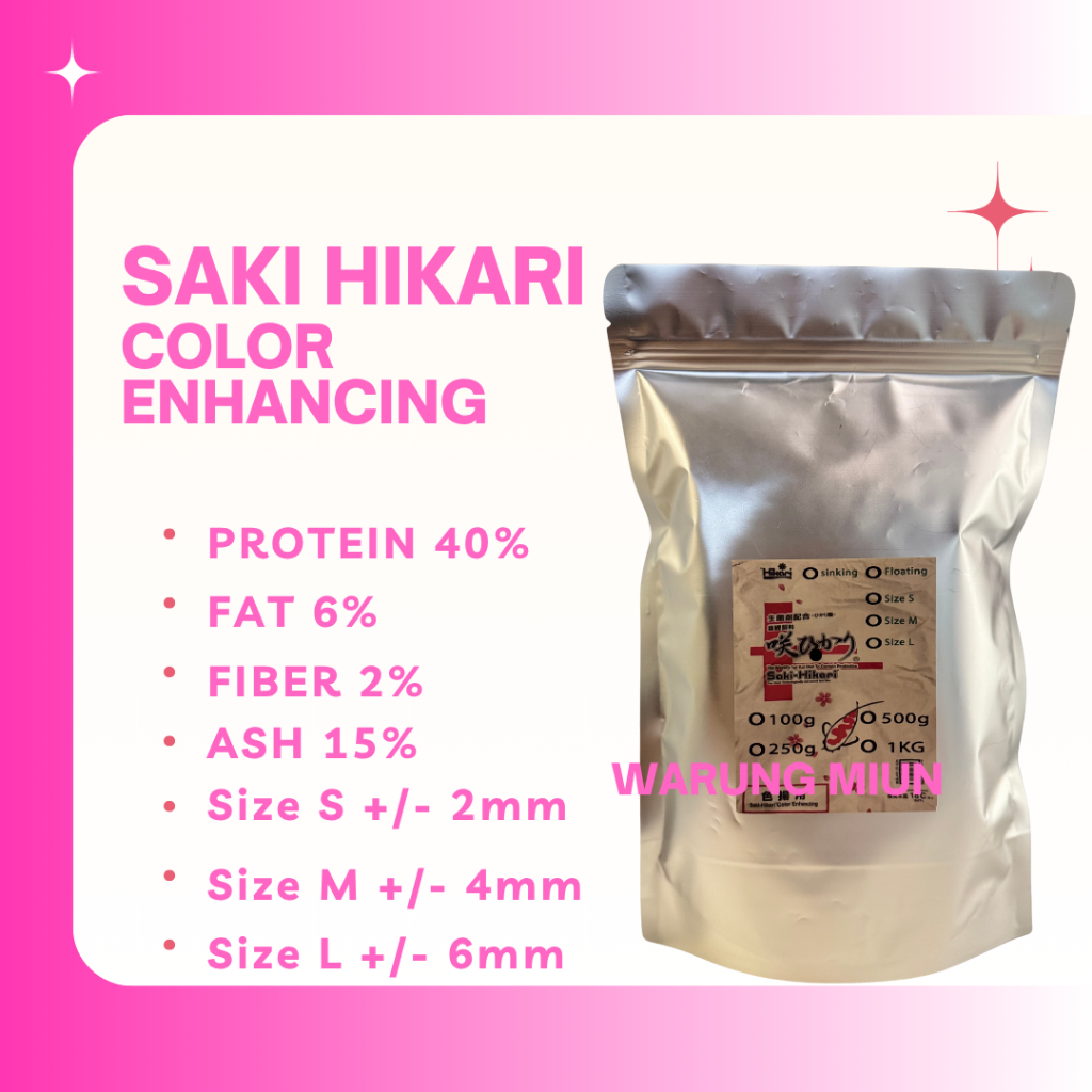 Saki Hikari Color Enhancing Floating Size L 1 kilogram