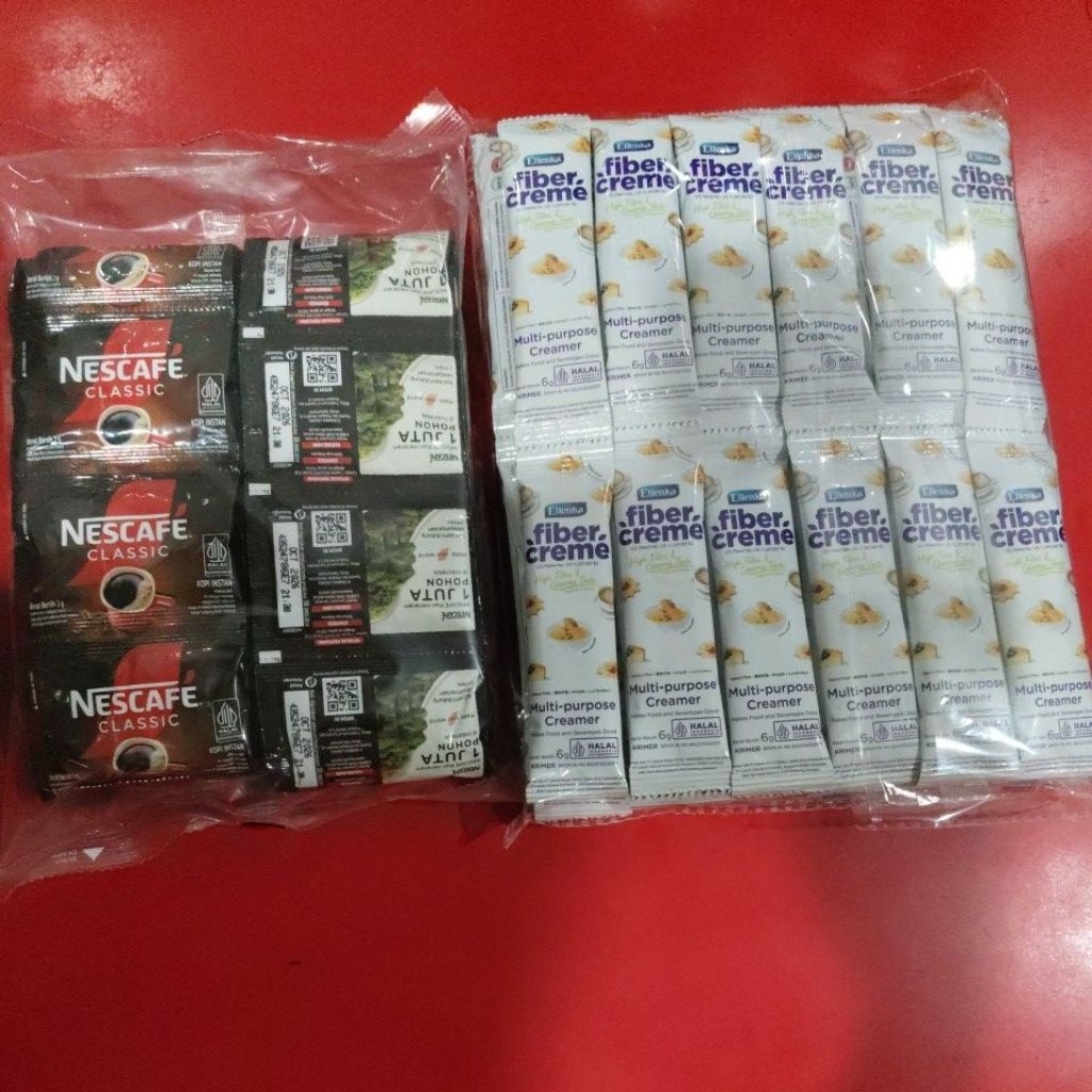 

Fiber creme 60 sachet dan Kopi nescafe 60 sachet