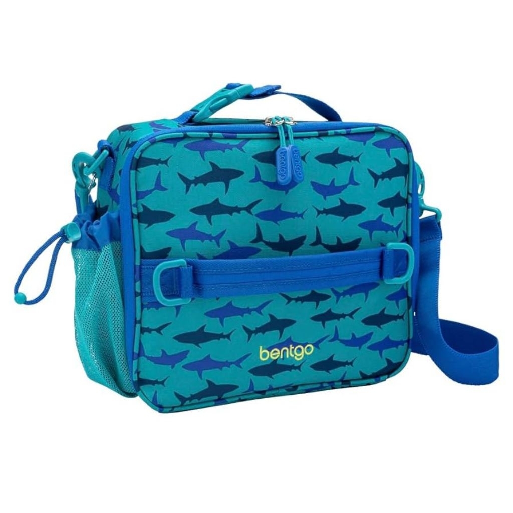 Bentgo Kids Lunch Bag - Durable, Double Insulated (Shark)
