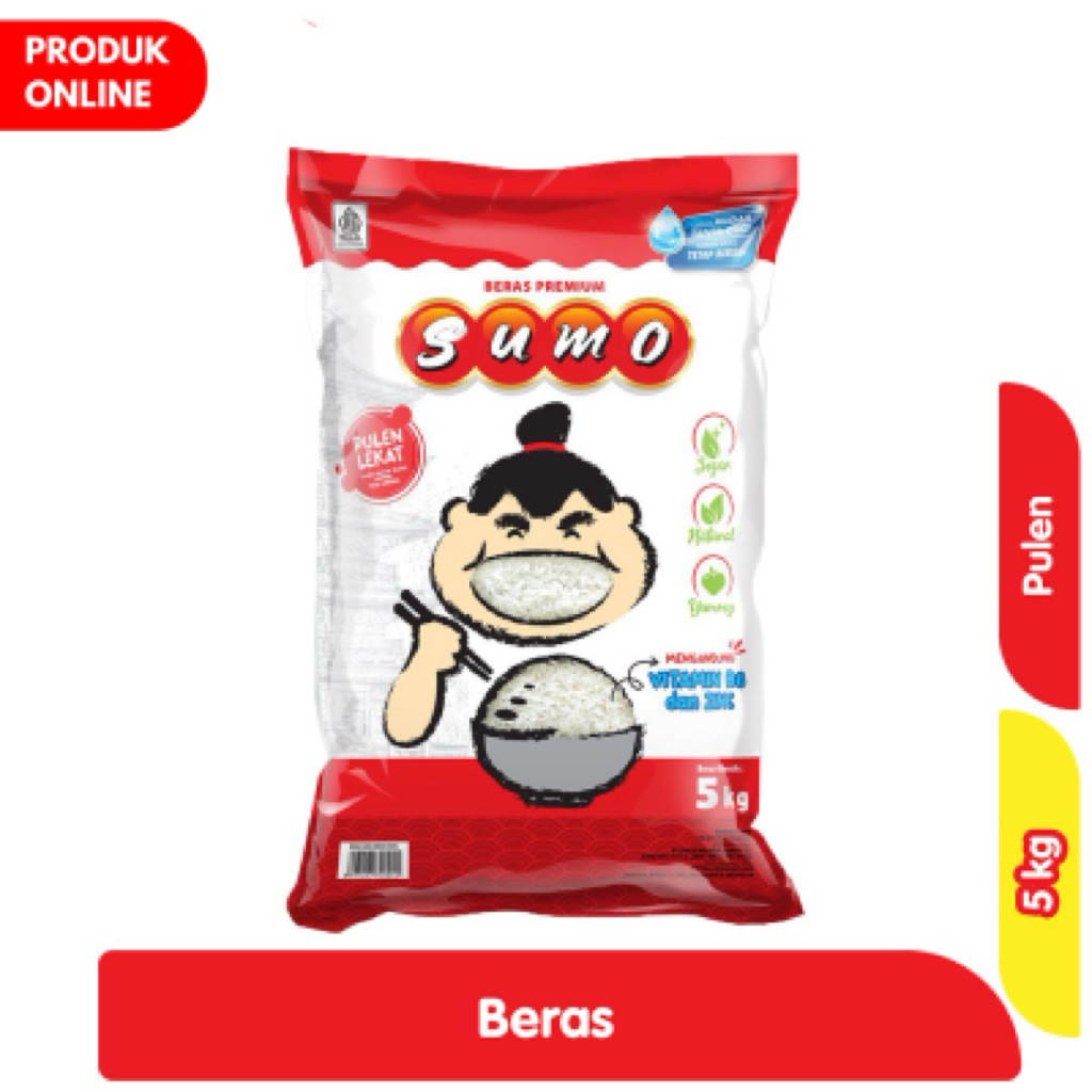 

Sumo Beras Pulen Premium Kemasan Merah [5 Kg]