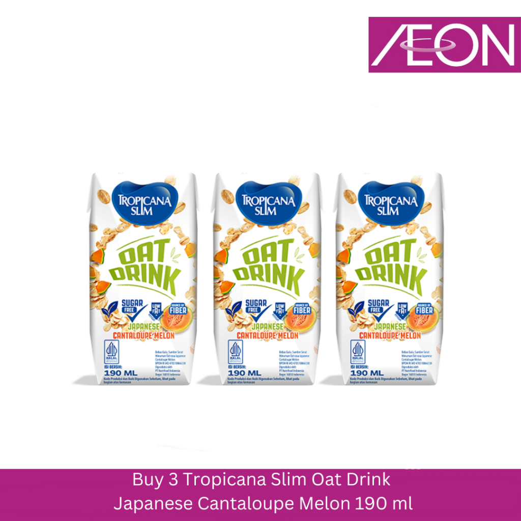 

Buy 3 Tropicana Slim Oat Drink Cantaloupe Melon 190ML