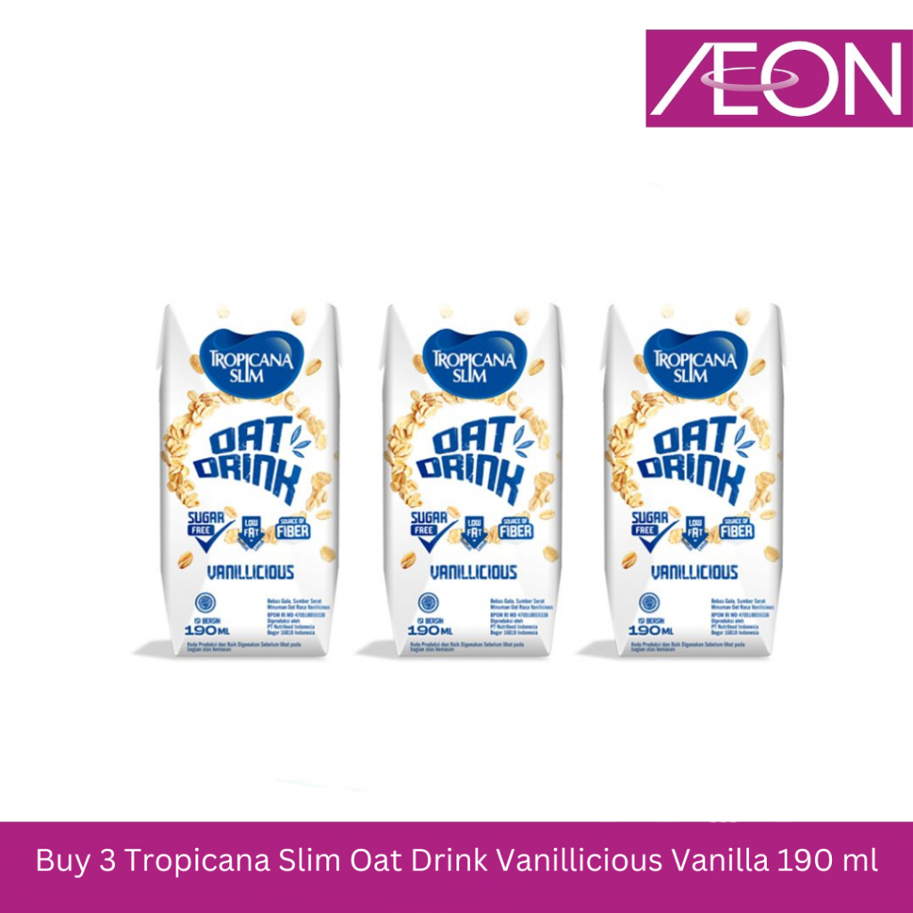 

Buy 3 Tropicana Slim Oat Drink Vanillicious 190ML
