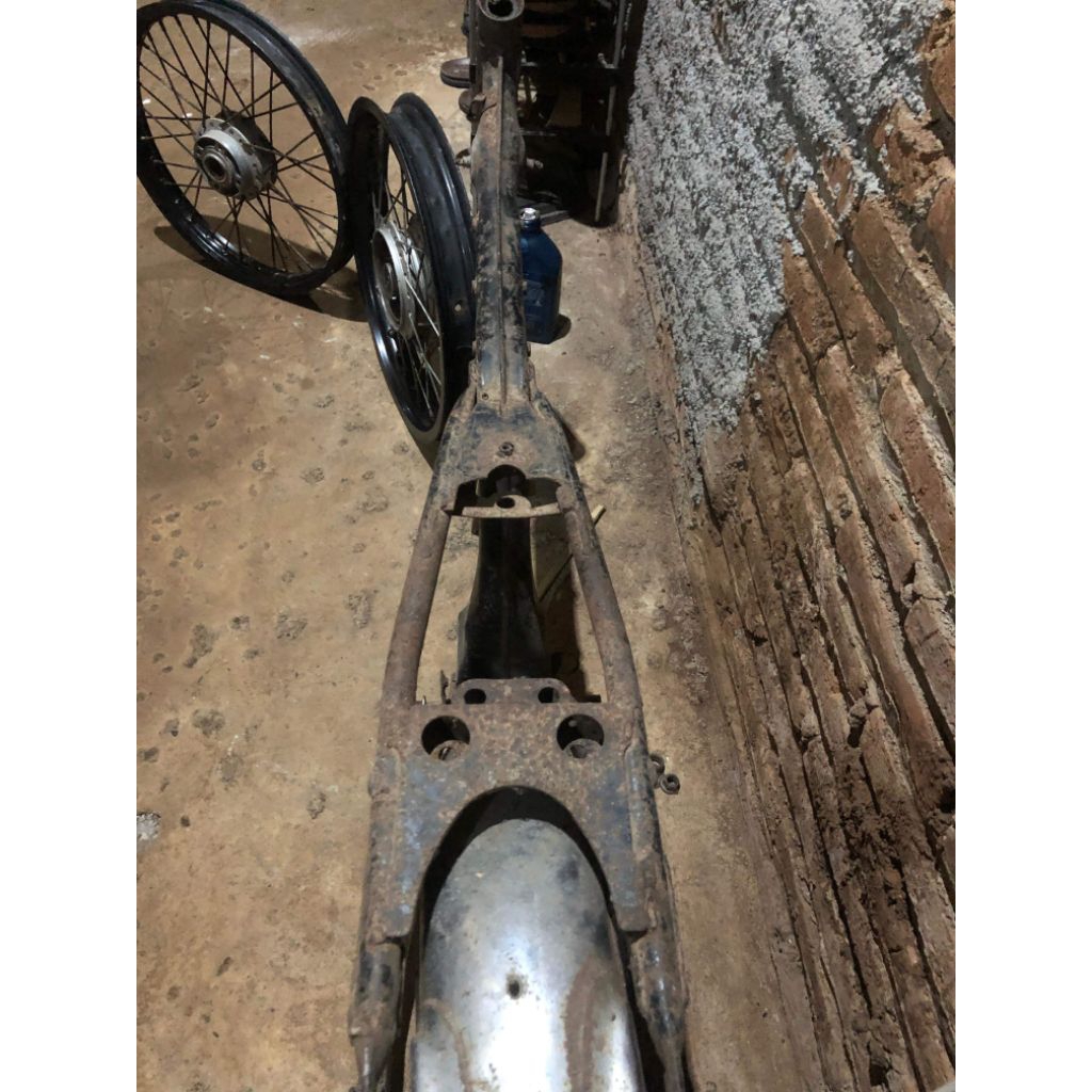 rangka ori gl 100/cb bahan, arem kz imi, selebor cb imi