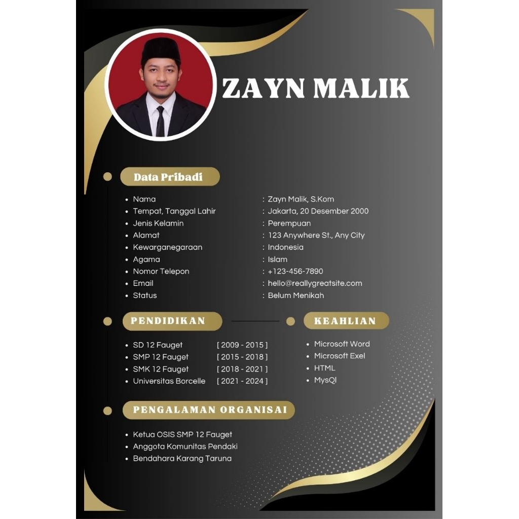

CV LAMARAN KERJA