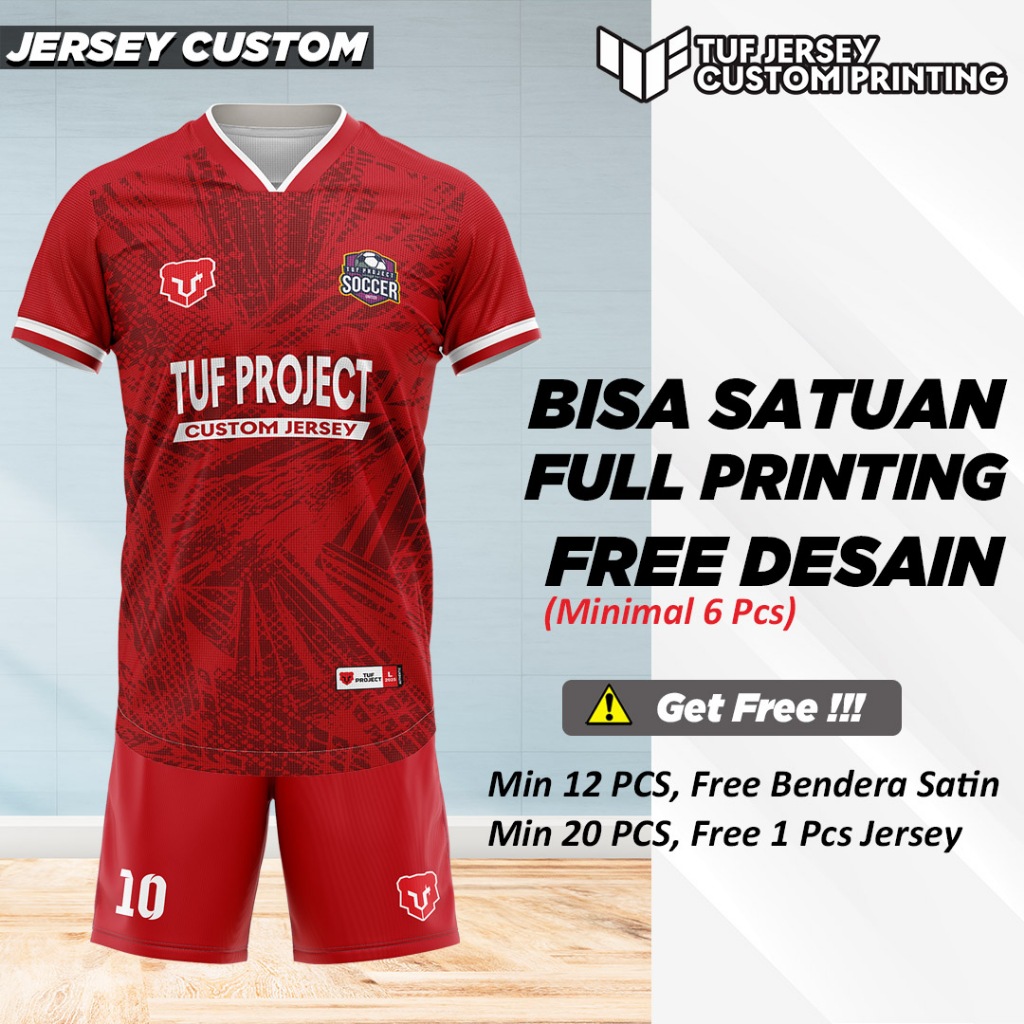 Jersey Futsal Sepak Bola Voli Badminton Custom Nama Nomor Logo Full Printing Volley Volly Bulutangki