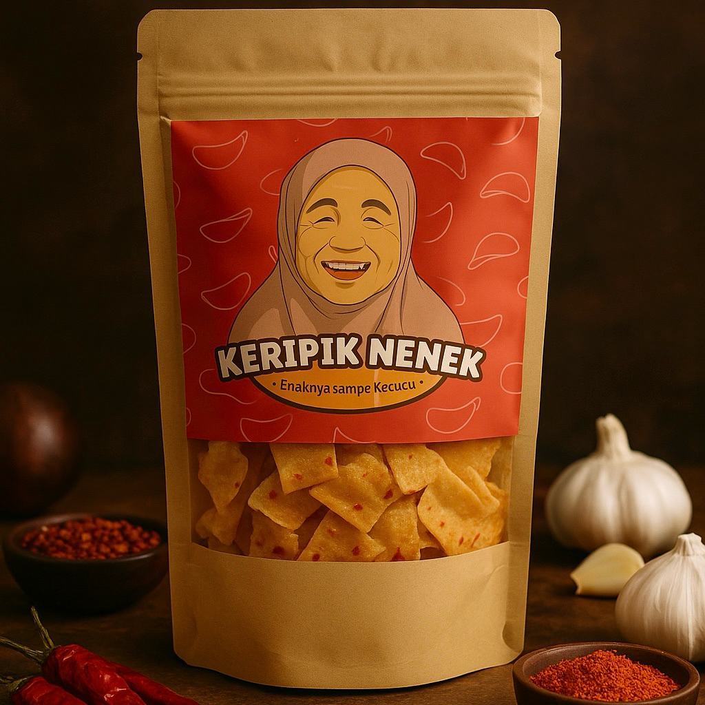 

KERIPIK PANGSIT CHILI OIL-KEMASAN 250GRAM-KERIPIK NENEK