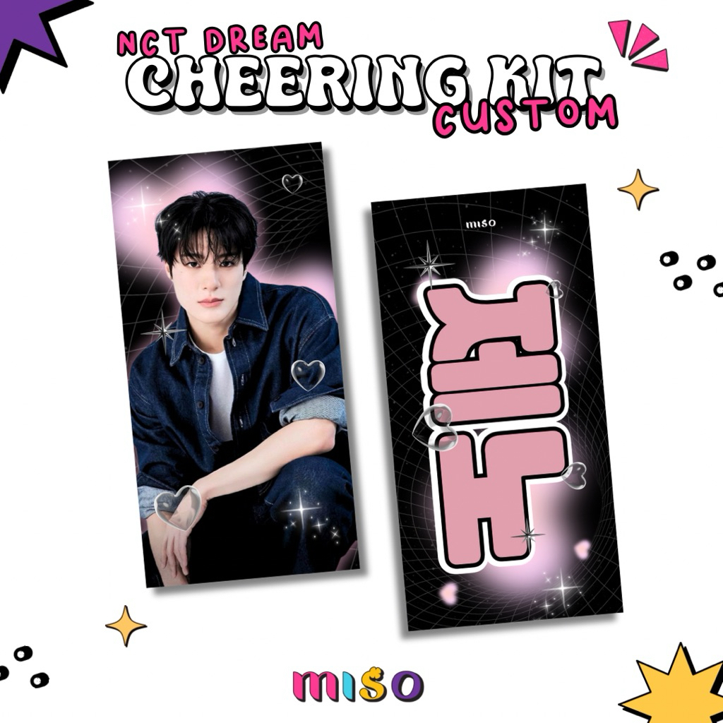 CHEERING KIT CUSTOM NCT DREAM / FABRIC SLOGAN CUSTOM / SLOGAN KAIN CUSTOM NCT DREAM / HAND BANNER CU