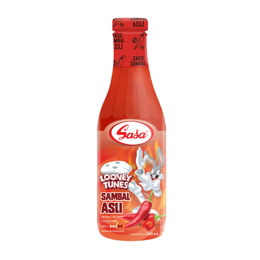 

[oddsolshop] pekanbaru/Sasa Sambal Asli 340ML Looney Tunes Saus Pedas Bumbu Masak Instan Saos Makan