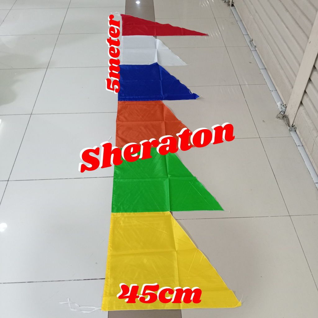 

umbul-umbul merah putih zig zag panjang 3meter