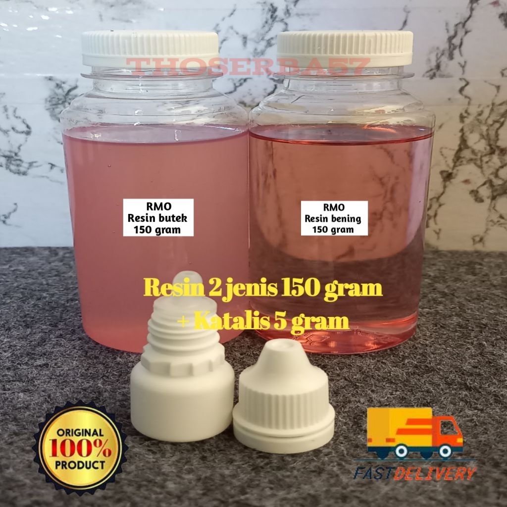

Resin + Katalis 150 gram 2 jenis Merah Bening dan Merah Butek